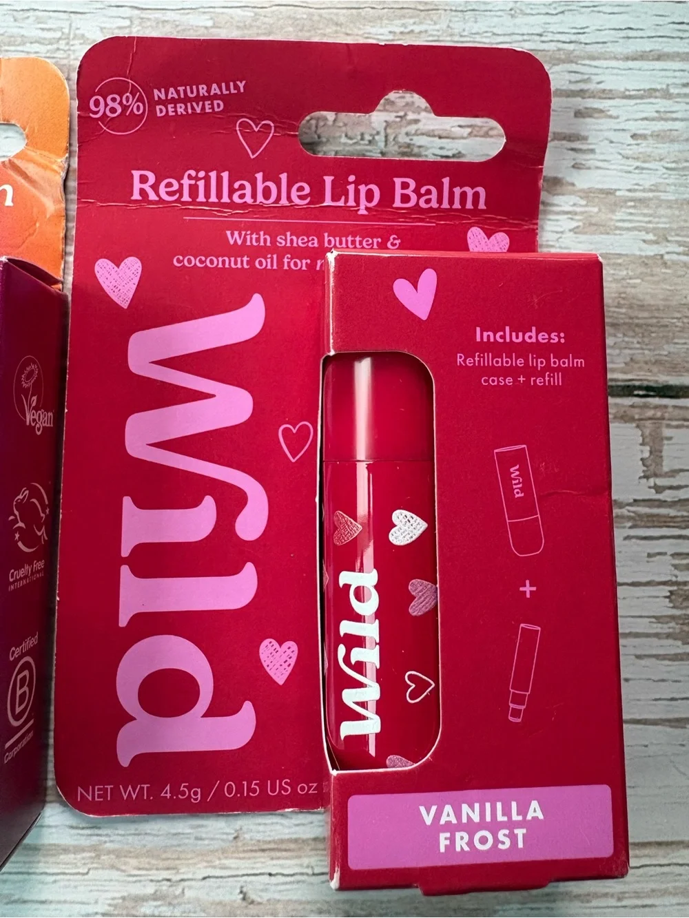Wild Refillable Lip Balm Duo — Passionfruit Swirl & Vanilla Frost